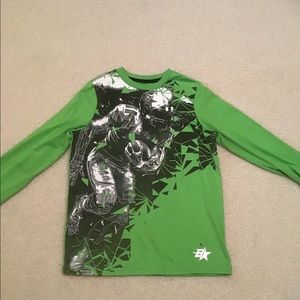 Green football shirt